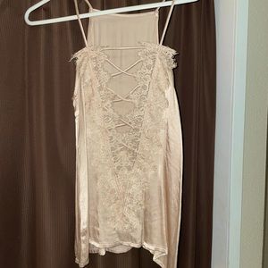 Cream dress tank